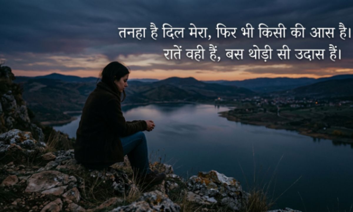 Alone Shayari 2 lines in Hindi