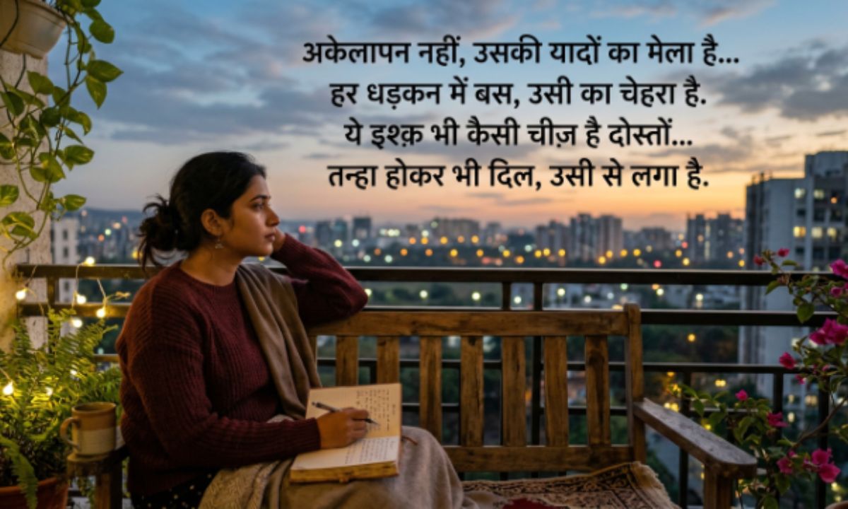Alone shayari hindi love