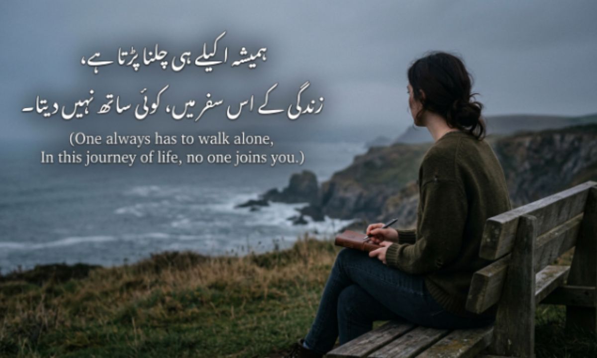 Alone shayari on life