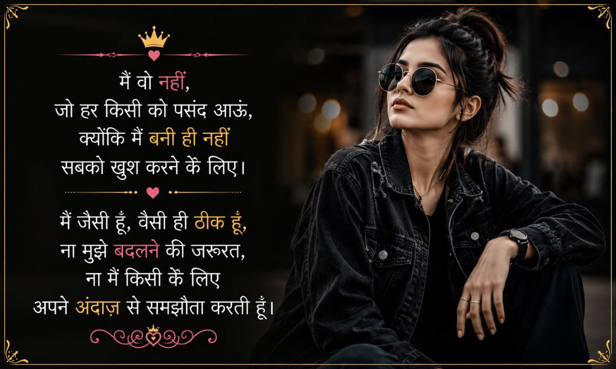 Attitude Shayari For Girls In Hindi 