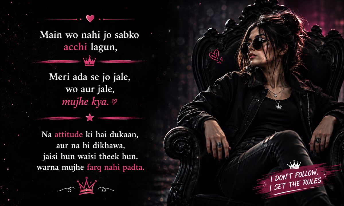 Attitude shayari for girls