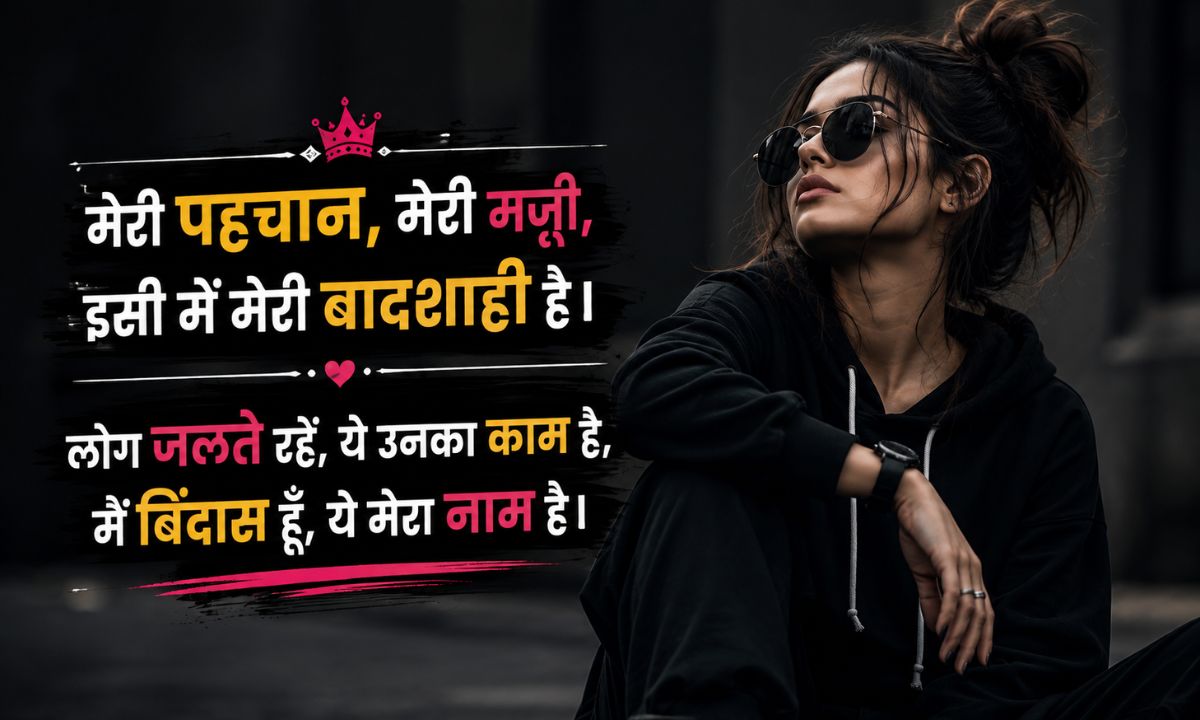 Attitude shayari for girls