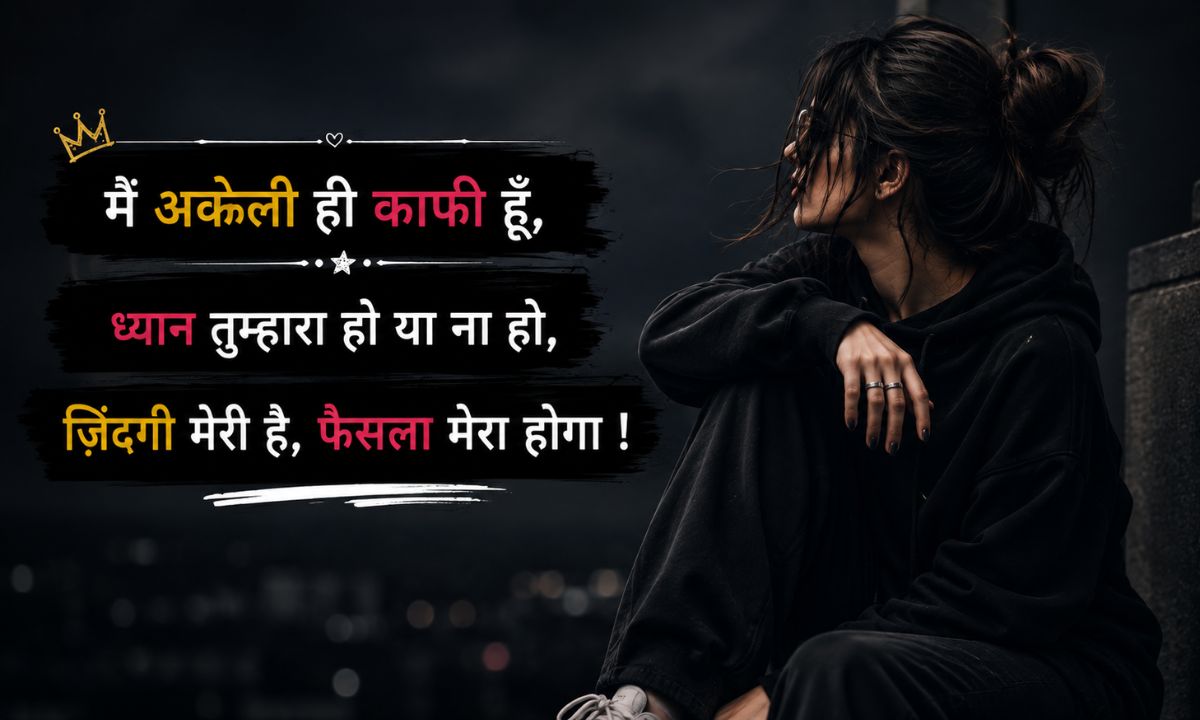 Attitude shayari for girls