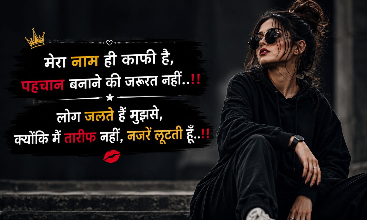 Attitude shayari for girls