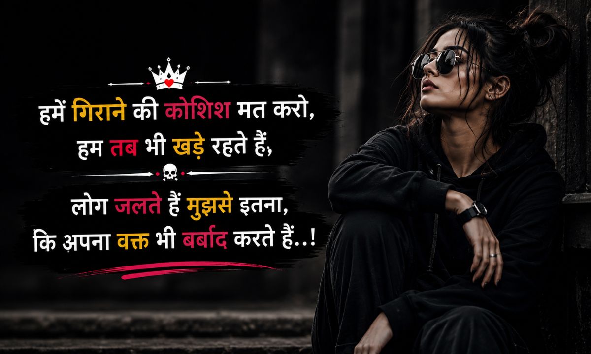 Attitude shayari for girls