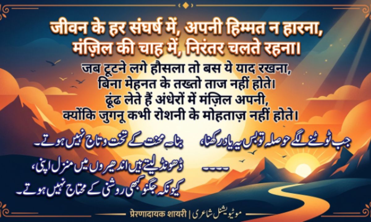 Best Motivational Shayari 