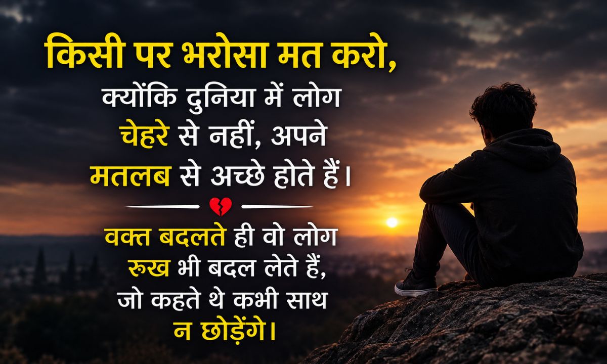 Bharosa Todne Wali Shayari In Hindi 