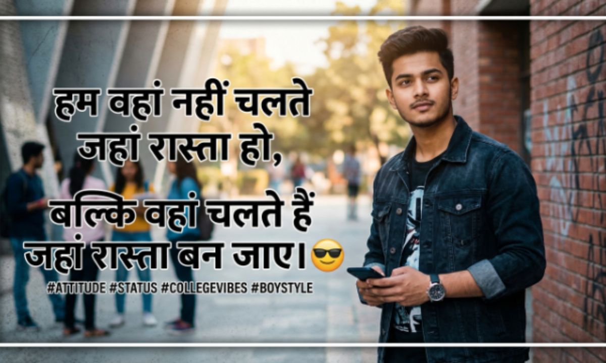 Boys Attitude Status Shayari 