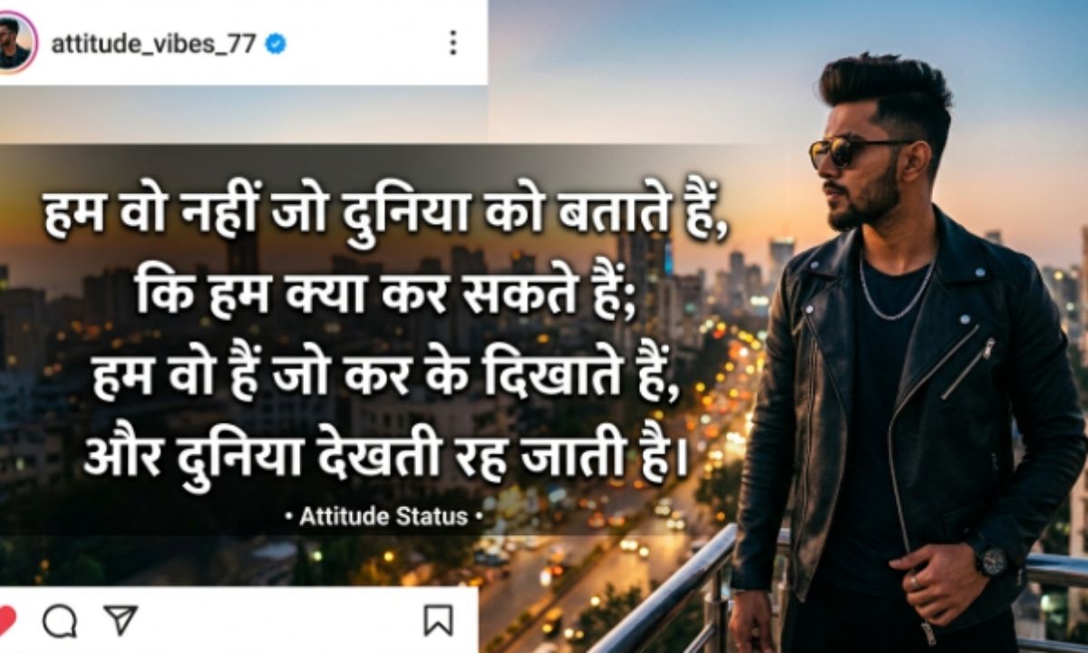 Instagram Shayari in Hindi Attitude
