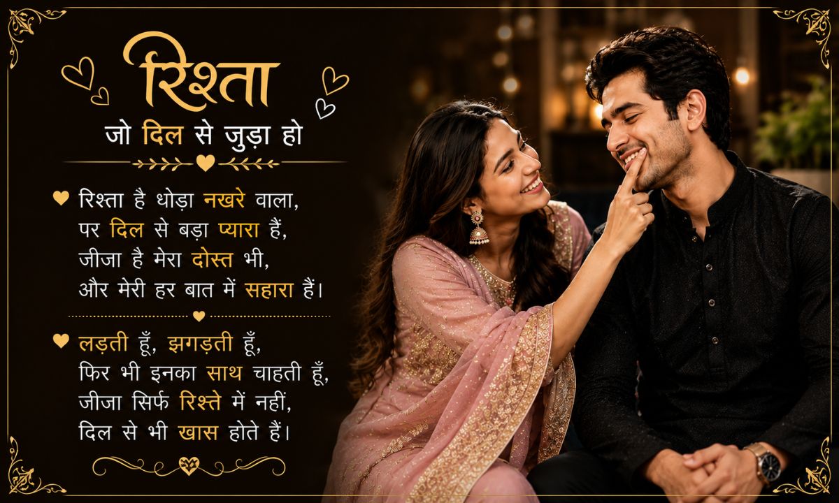 Jija Sali Shayari in Hindi 