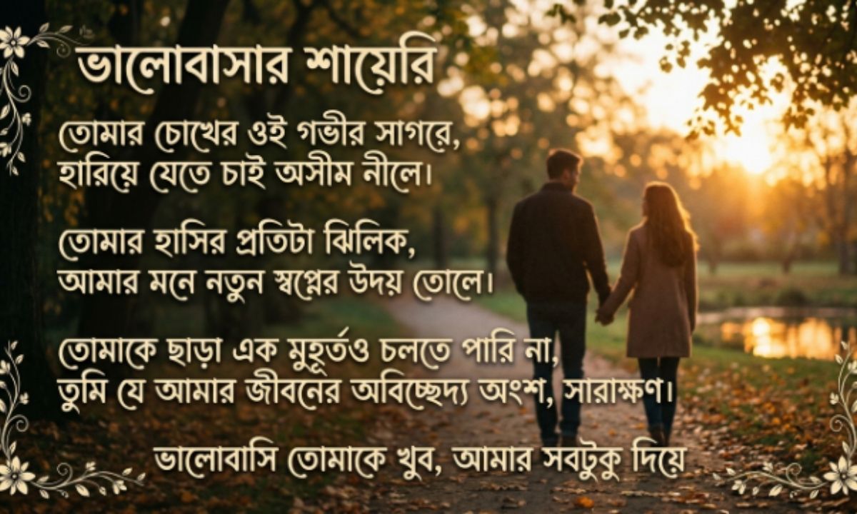 Love Shayari in Bengali for Girlfriend