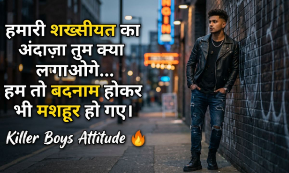 Royal Boys Attitude Shayari 