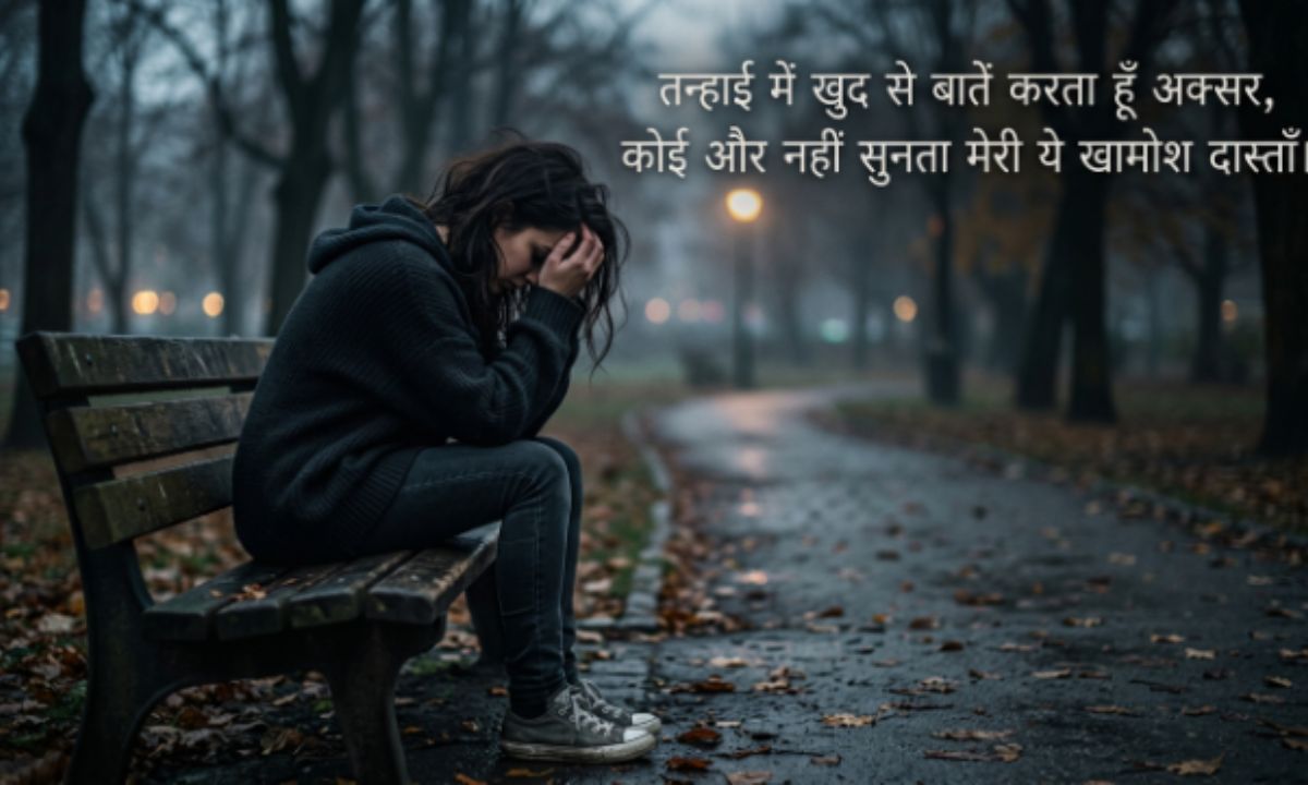 Sad Alone Shayari 2 lines in Hindi