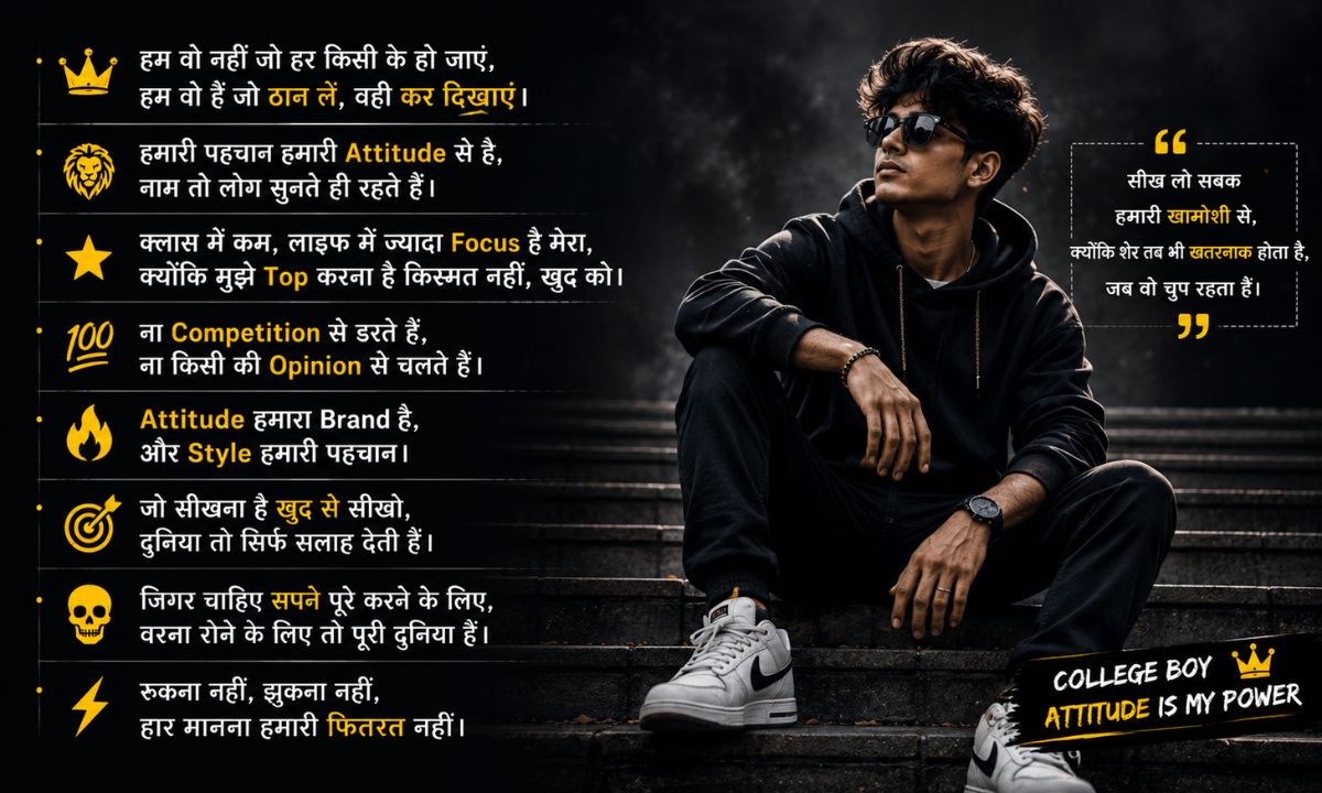 Single boy attitude shayari 