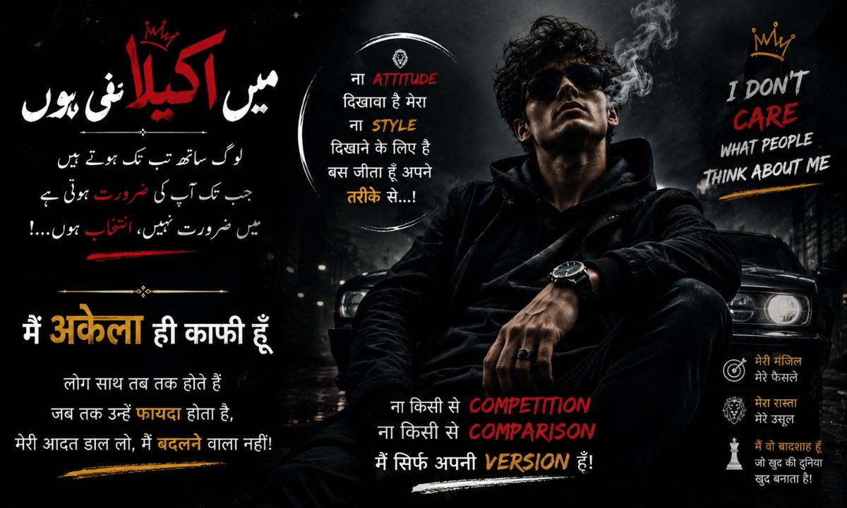 Single boy attitude shayari 