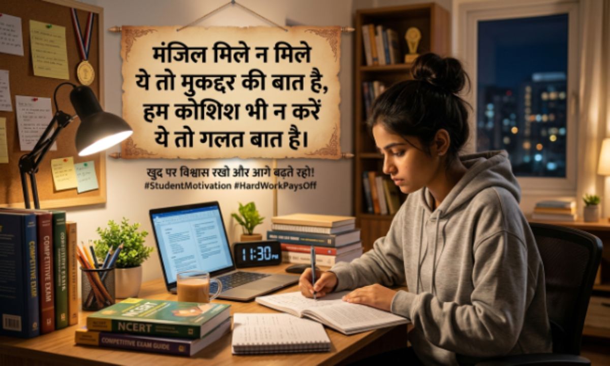 Student Motivational Shayari 