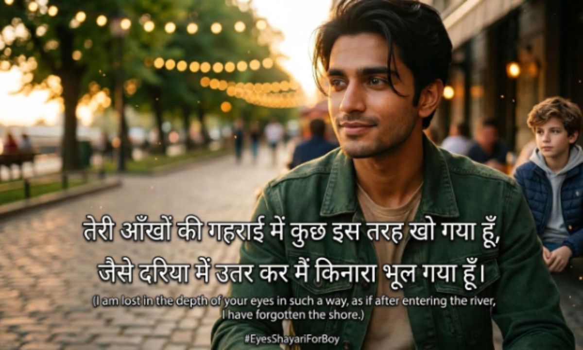 2 Line Shayari on Eyes For Boy