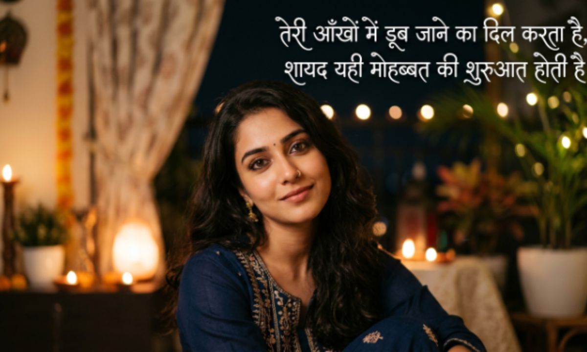 2 Line Shayari on Eyes in Hindi