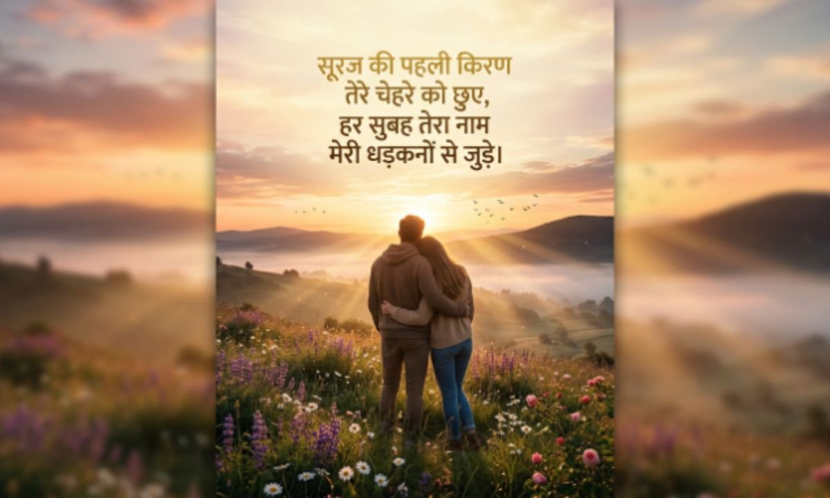 दिल छू लेने वाली Good Morning Love Shayari (2 लाइन) 💞