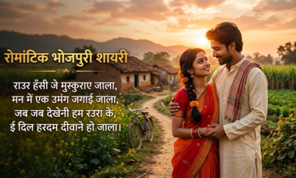 4 लाइन Romantic Bhojpuri Love Shayari (Best Collection) 🌹