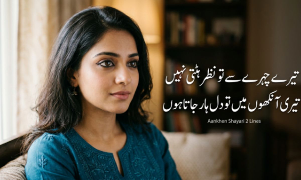 Aankhen Shayari 2 Line