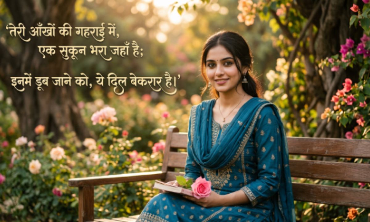 Aankhen Shayari in Hindi for Girl