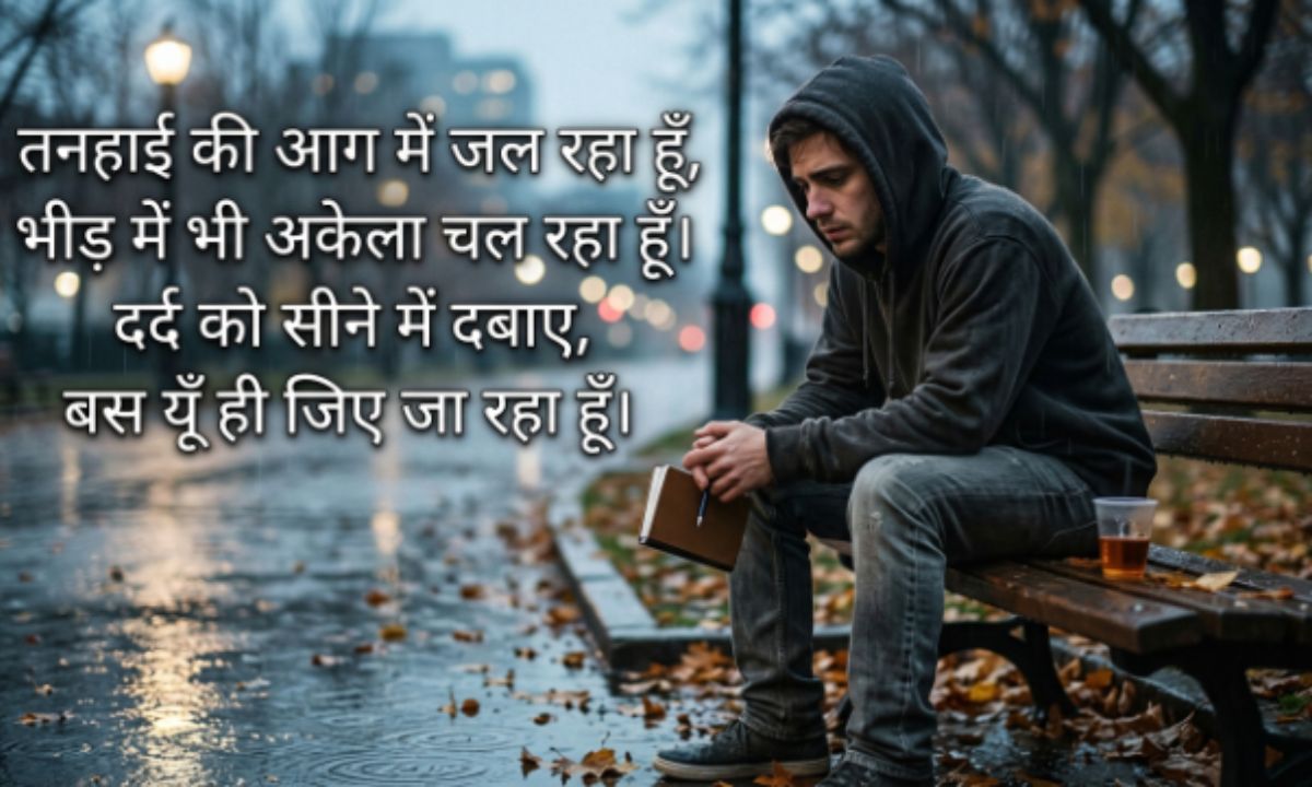 Akelepan Zindagi Dard Bhari Shayari