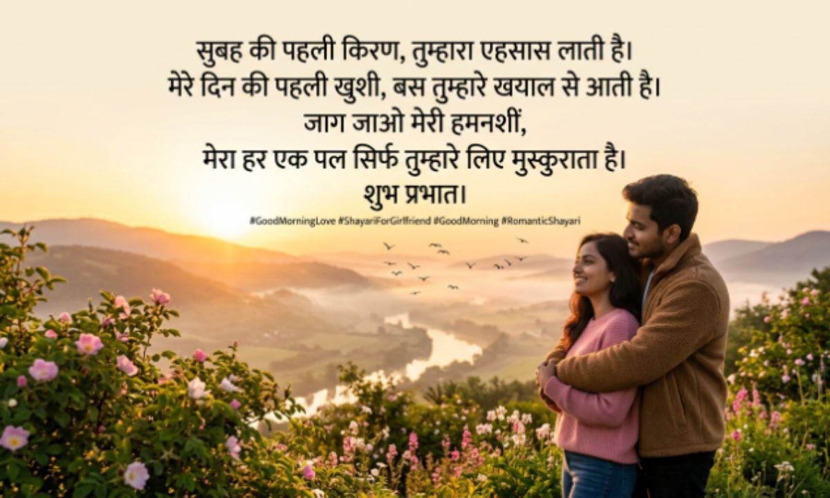 Best Good Morning Love Shayari For Girlfriend 👩_❤️_👨