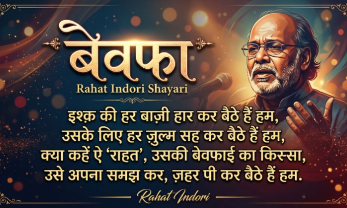 Bewafa Rahat Indori Shayari in Hindi
