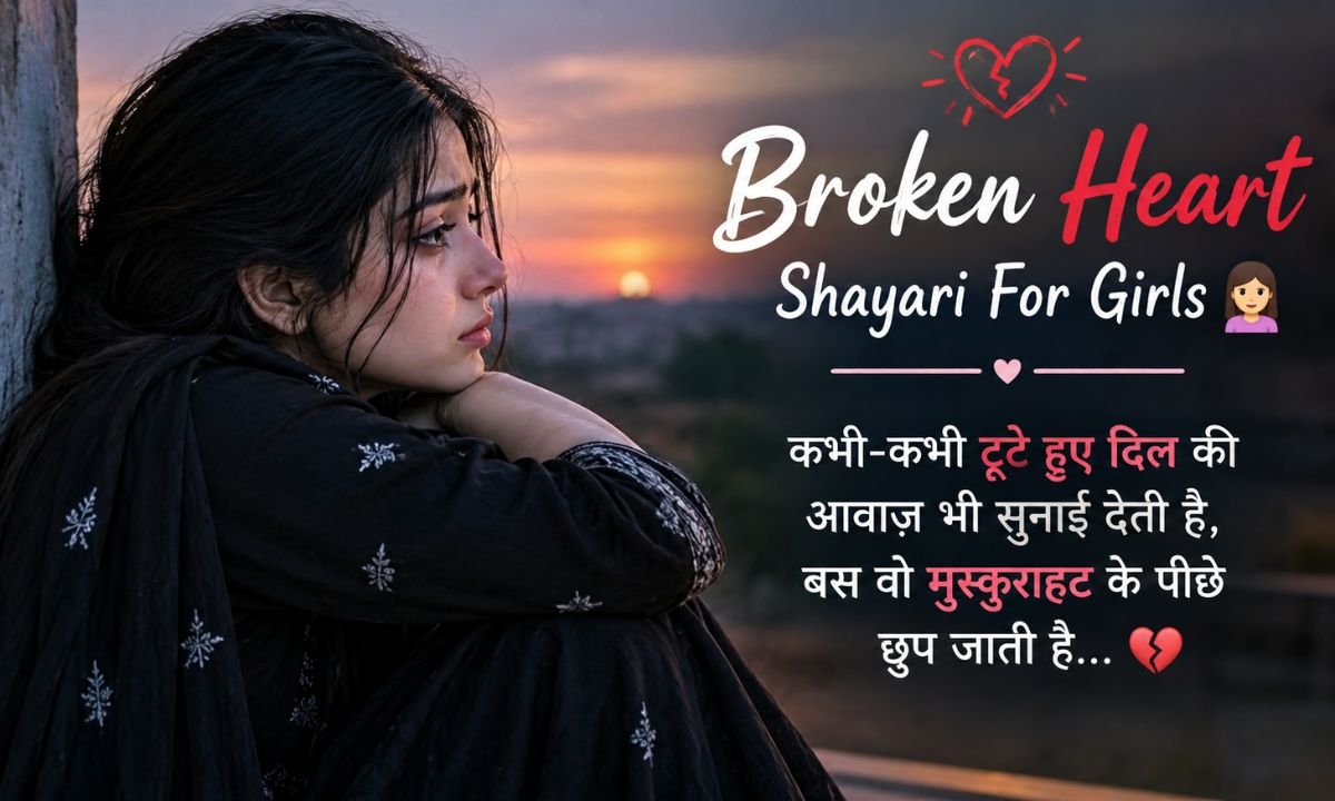 Broken Heart Shayari For Girls 👧💔