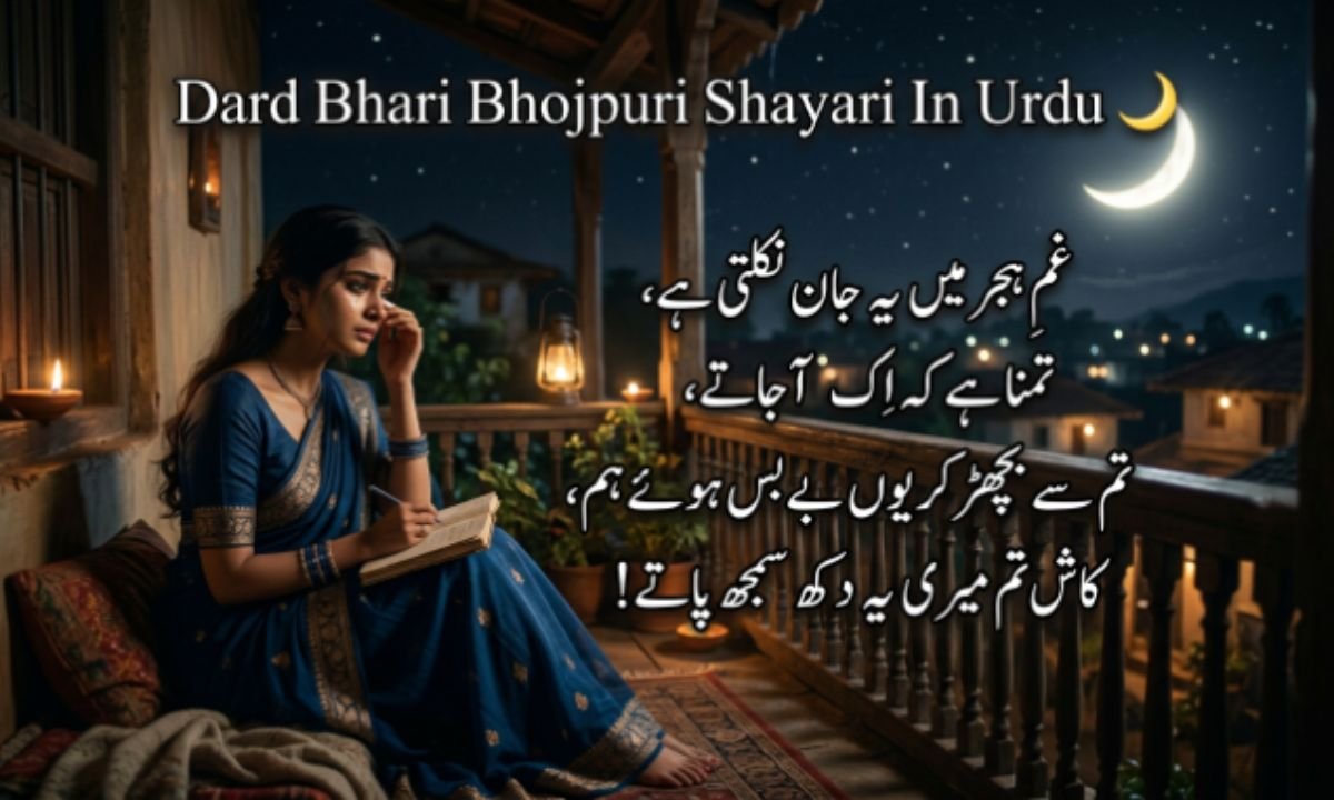 Dard Bhari Bhojpuri Shayari In Urdu 🌙