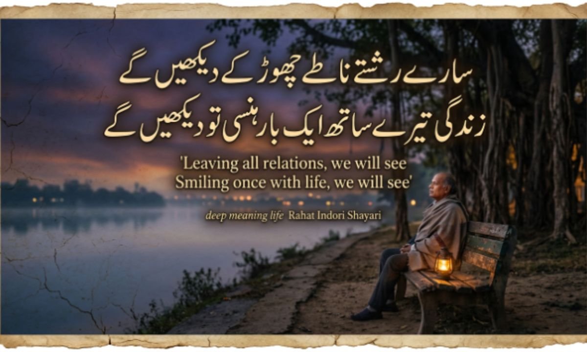 Deep Meaning Life Rahat Indori Shayari