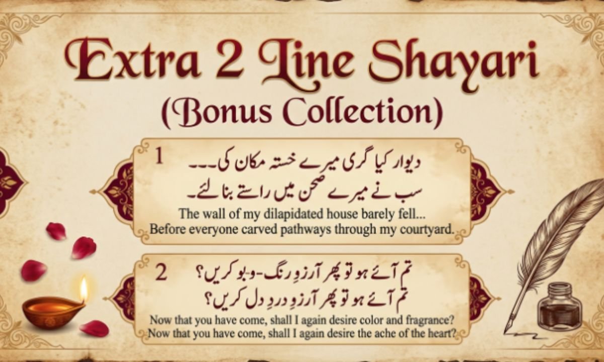 Extra 2 Line Shayari (Bonus Collection)