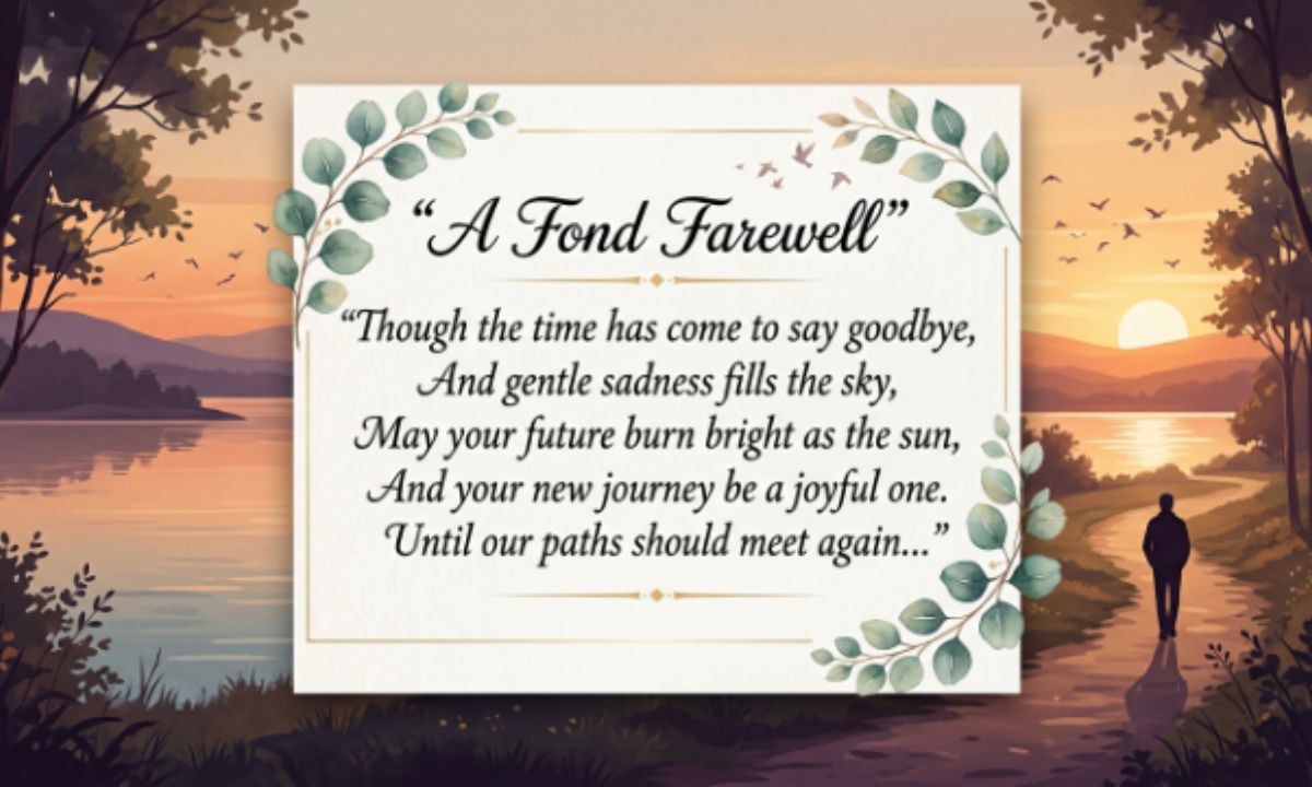 Farewell Shayari in English