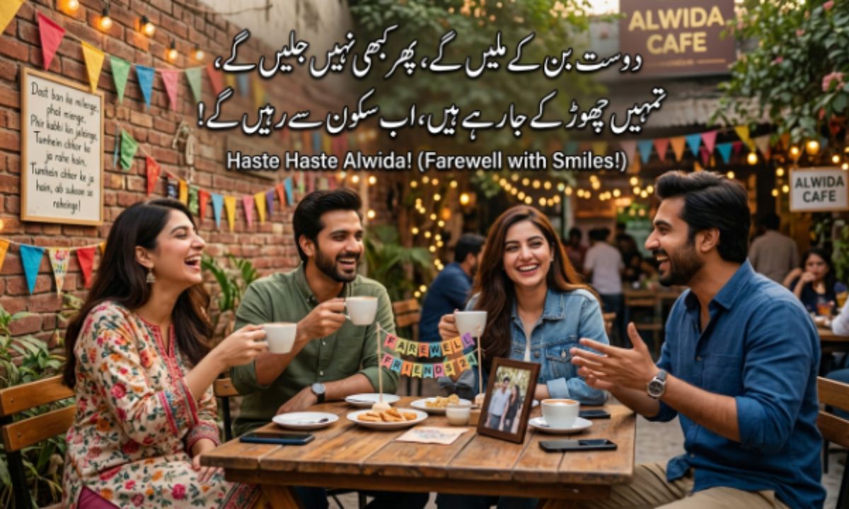 Farewell shayari in Urdu for friends funny