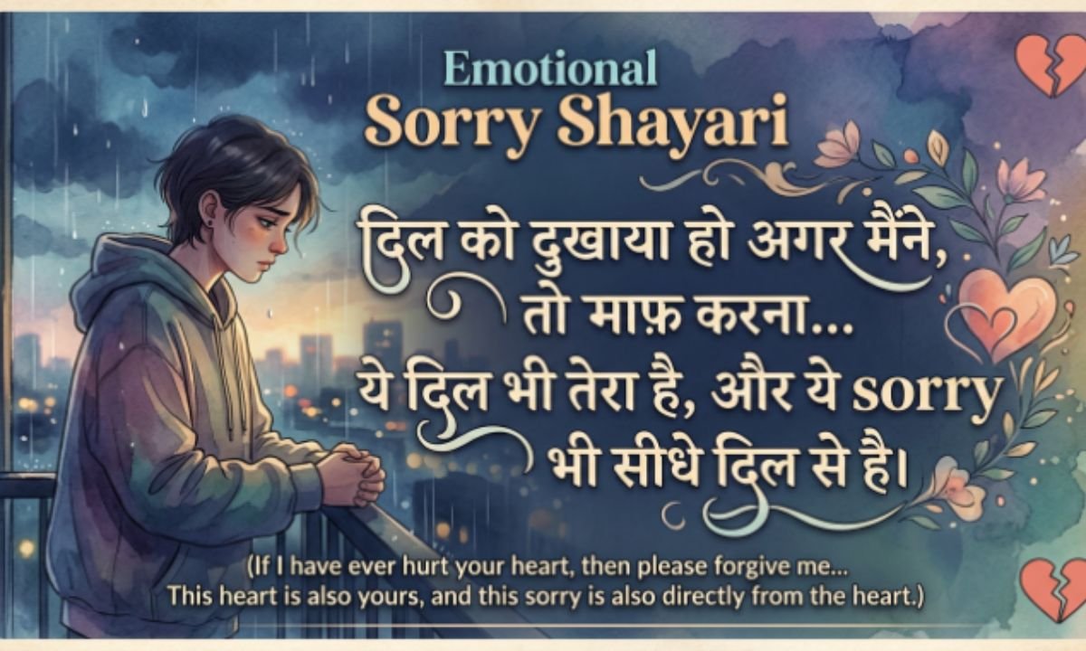 Feeling Sorry Shayari