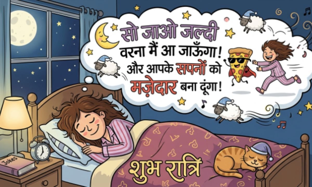 Funny Good Night Shayari in Hindi