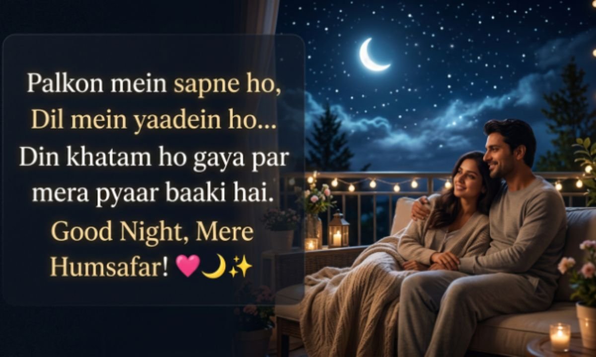 Good Night Shayari For Wife & Husband 💑