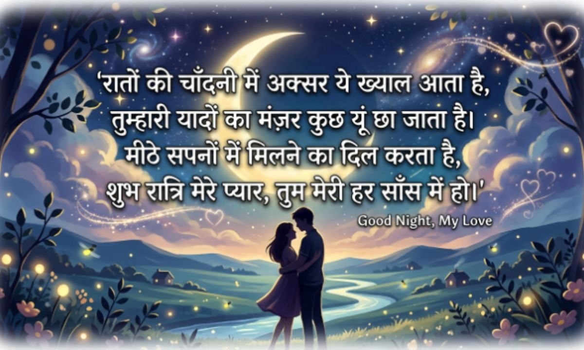 Good Night Shayari in Hindi for Love