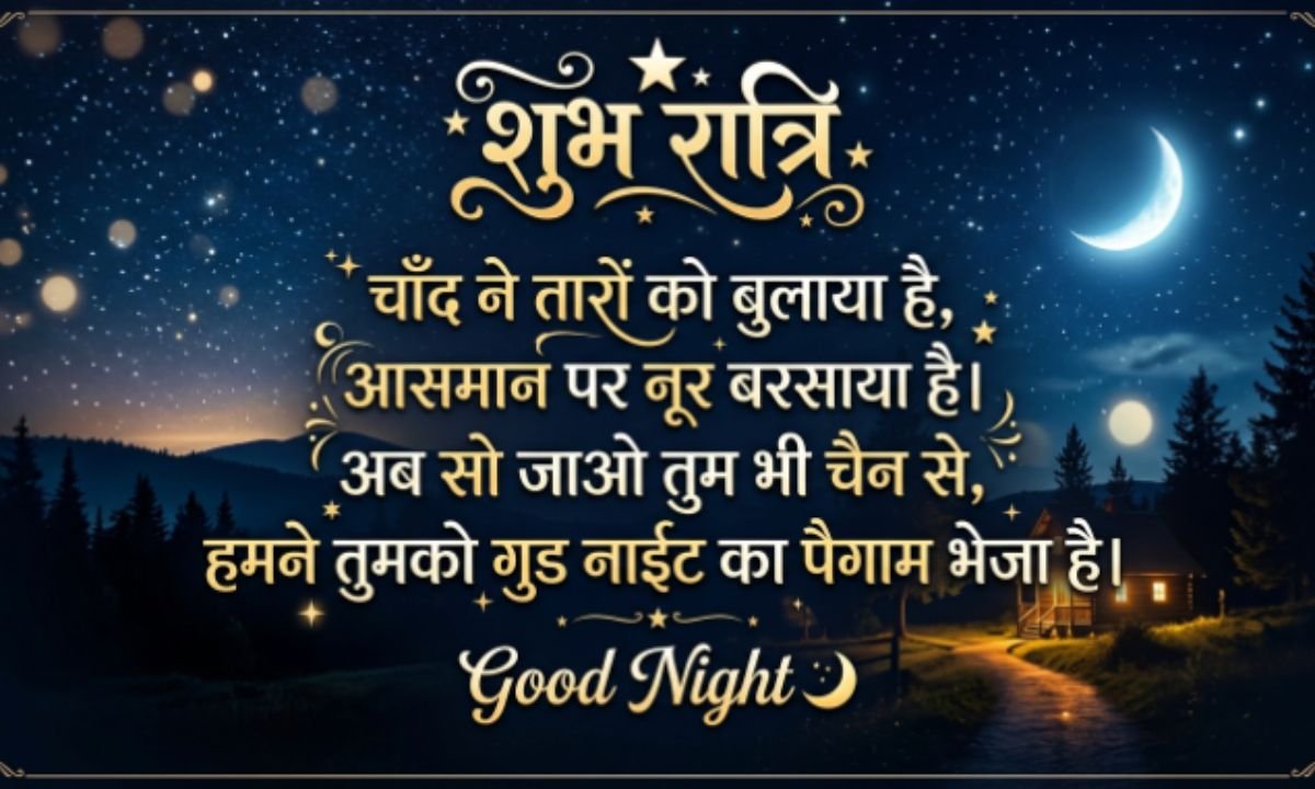 Good Night Shayari in Hindi for WhatsApp Status