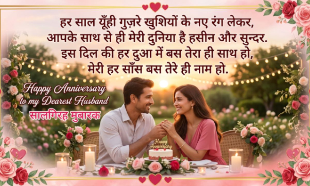 Happy Anniversary Shayari for Husband in Hindi