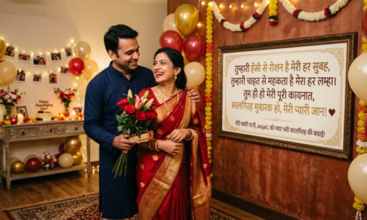 Happy Anniversary Shayari for Wife