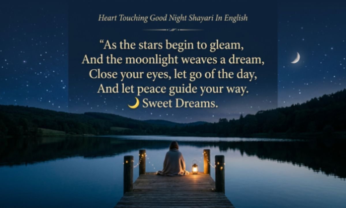Heart Touching Good Night Shayari In English 🌙