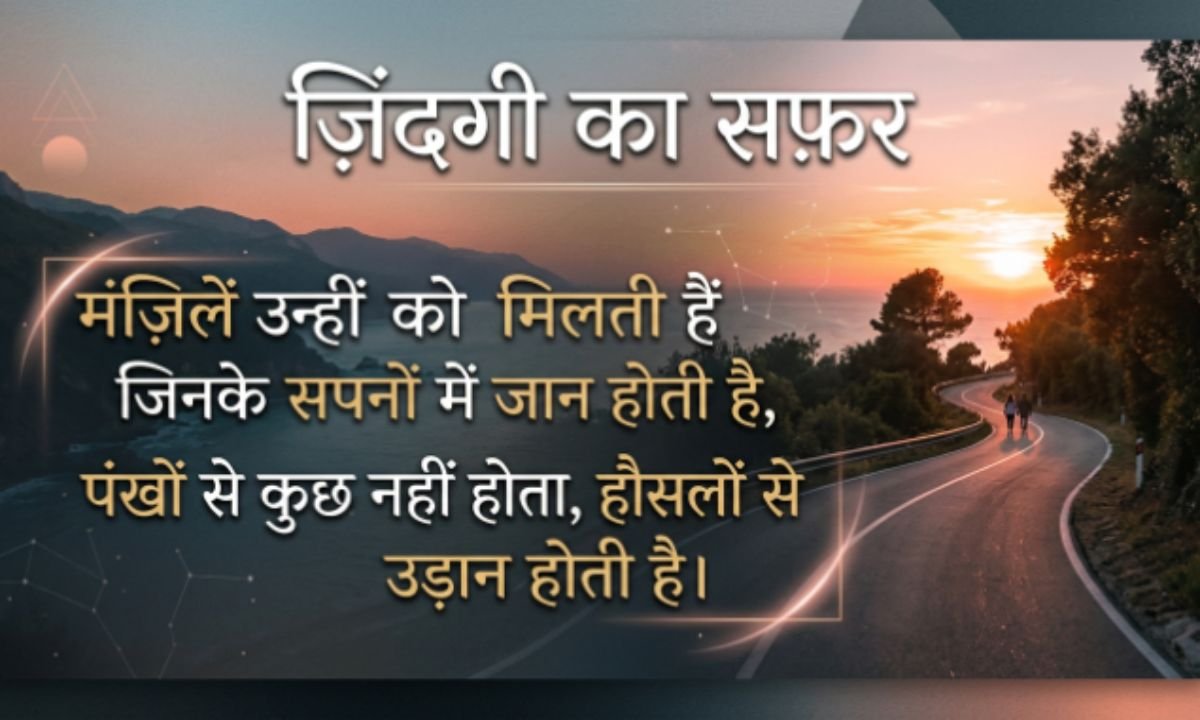 Life Journey Shayari in Hindi