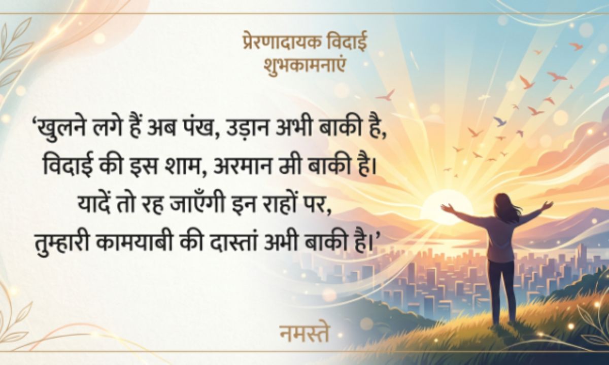 Motivation Farewell Shayari in Hindi