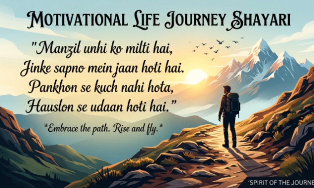 Motivational Life Journey Shayari