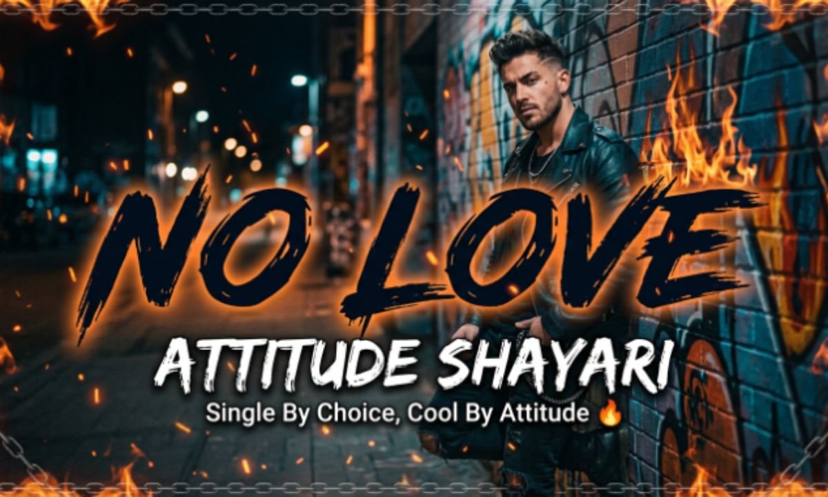 No Love Attitude Shayari 🔥