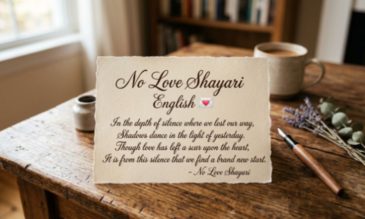 No Love Shayari English 💌