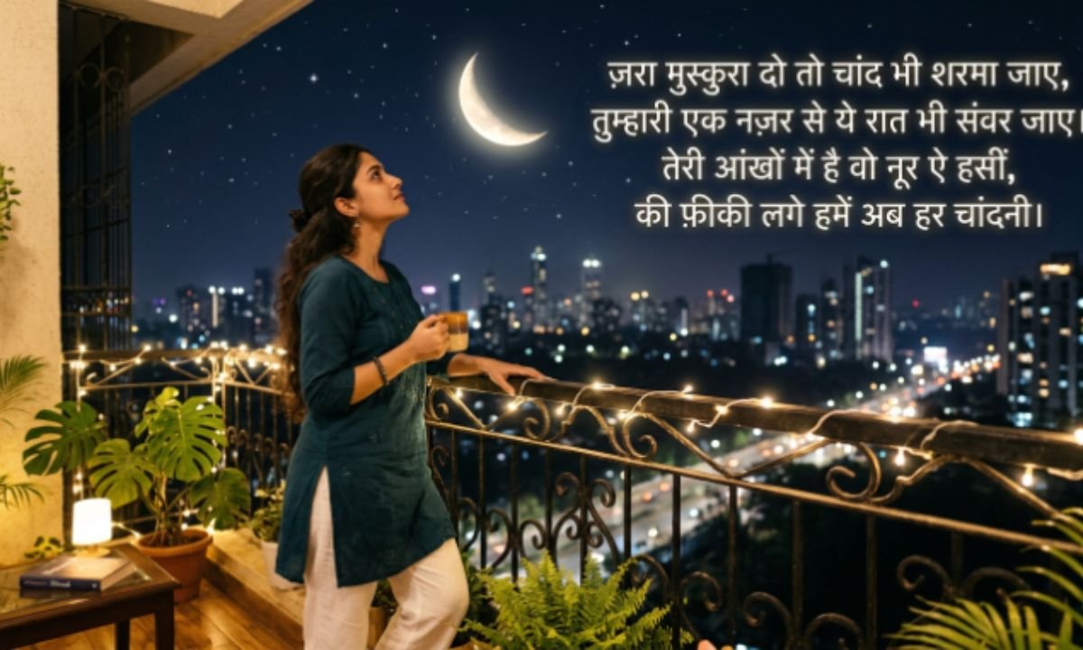 Chand Shayari in Hindi for Girl
