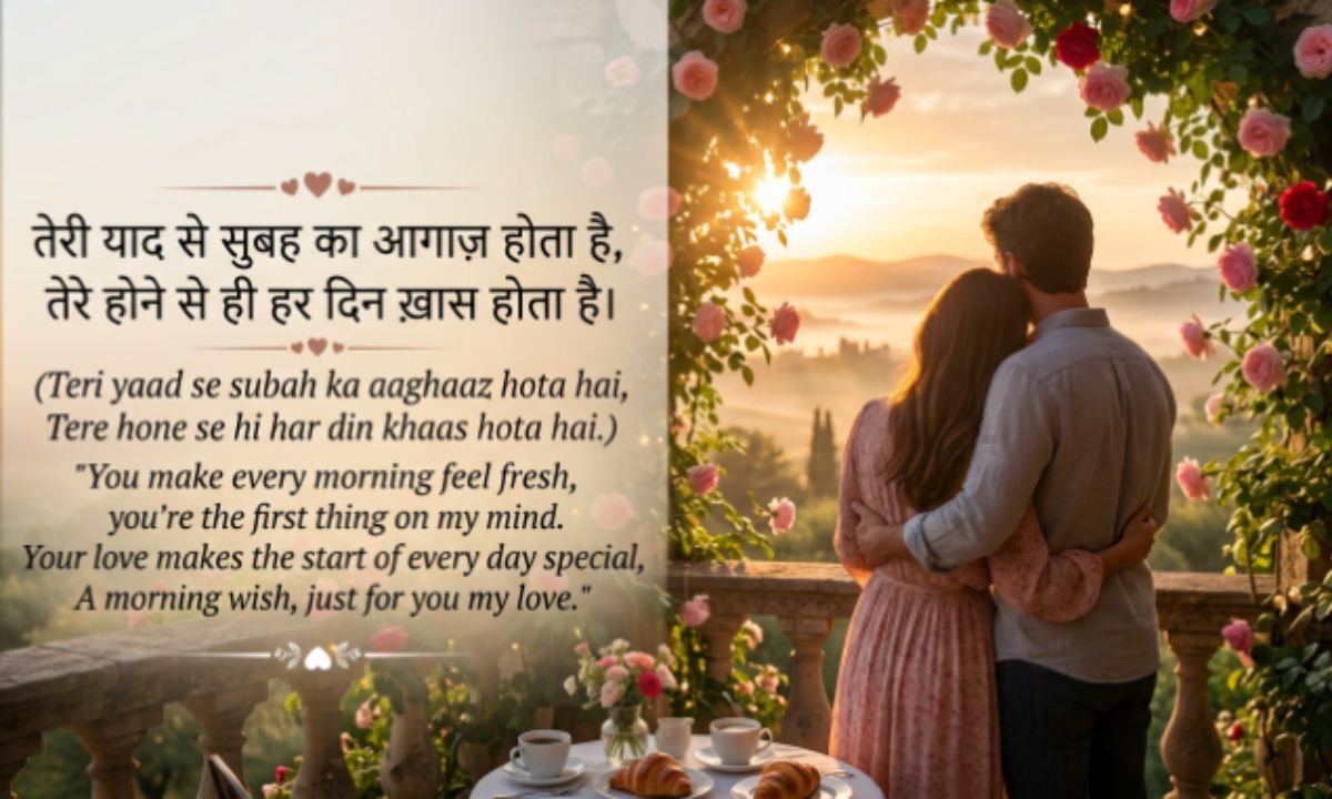 Romantic Good Morning Shayari (2 Line) 😍